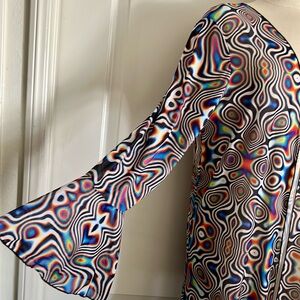 New / Longline Cardigan / Geometric Patterned / Colorful